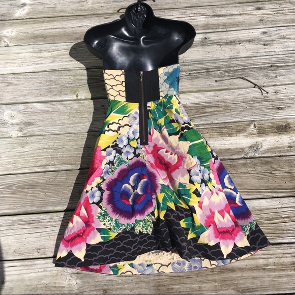 Moulinette Soeurs Anthropologie Painted Louts 0 dress cocktail wedding - Picture 4 of 8